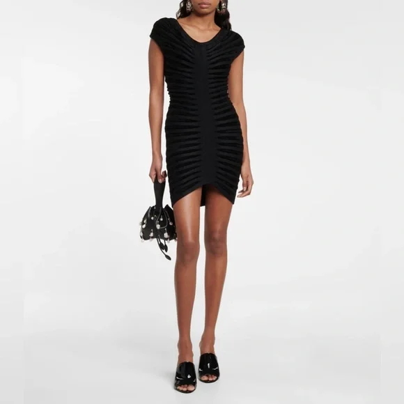 ALAÏA Off-Shoulder Minidress